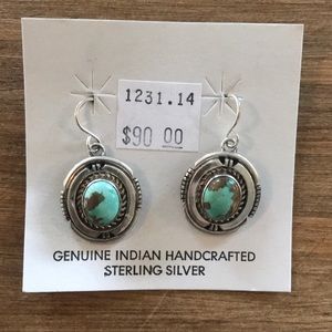 Sterling Silver & Turquoise Earrings - never worn